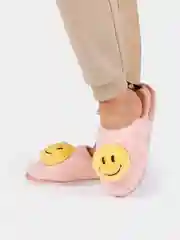Желтый тапочки домашние женские Смайлики