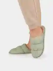 Бирюзовый тапочки домашние женские