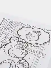 "Маша и Медведь. Трудно быть маленьким" (Первая раскраска по номерам, формат А5)