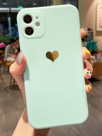 Бирюзовый чехол для iPhone 12/12 mini/13/13mini/13Pro