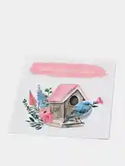Коралловый меланж открытка мини "Люблю тебя, с любовью", 8 х 8 см