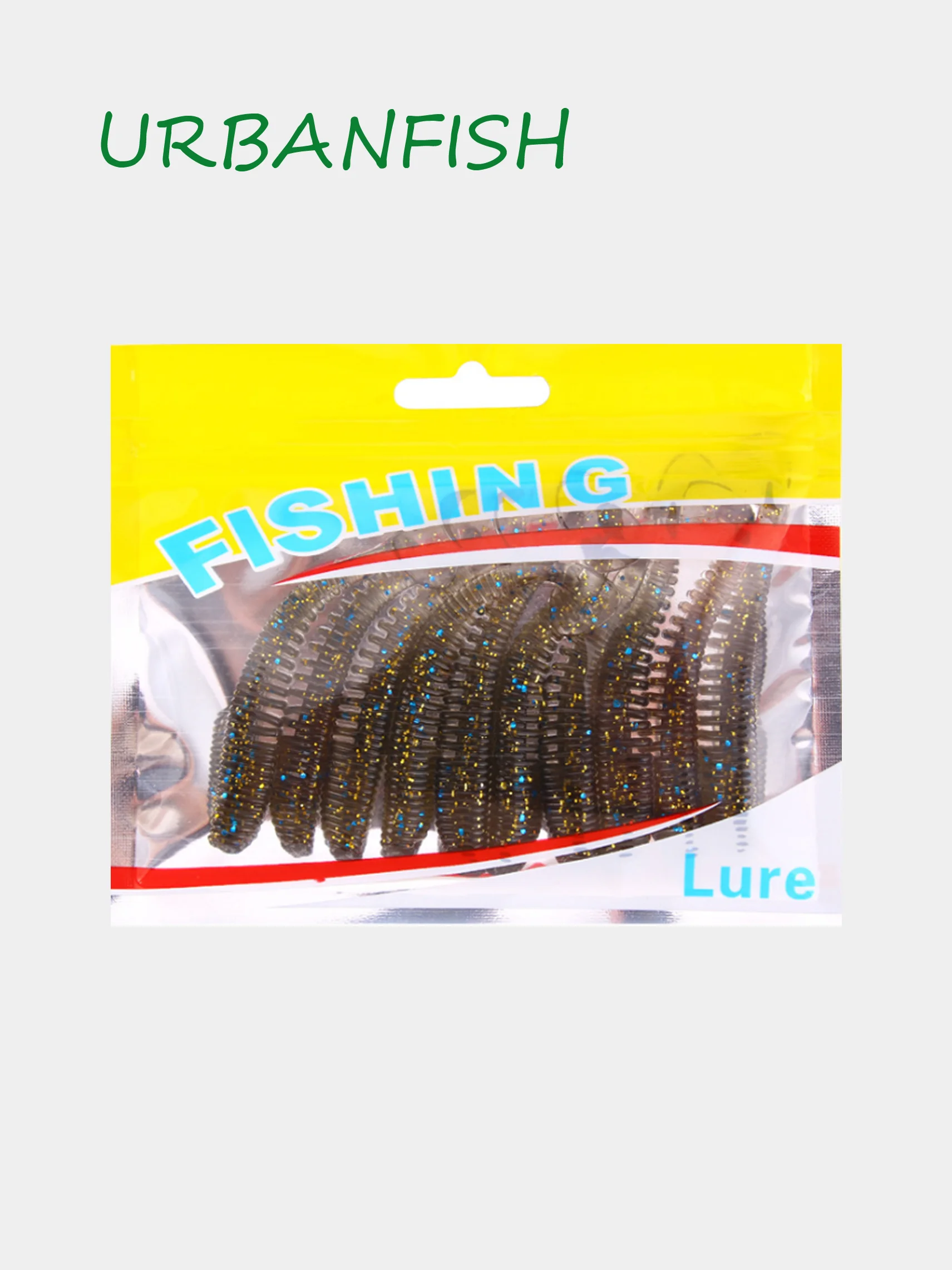 Коричневый силиконовая приманка Urbanfish