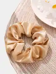 Бежевый шелковая резинка для волос