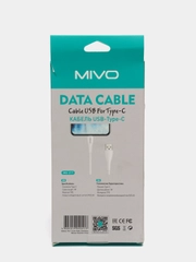 Кабель для зарядки MIVO MX-21T, USB - Type-C, выходной ток 2,4А