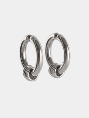 Серьги - клипсы из медицинской стали, 2 штуки