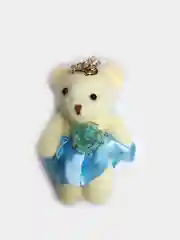 Голубой брелок мягкий, мишка