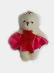 Алый брелок мягкий, мишка