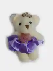 Аметистовый брелок мягкий, мишка