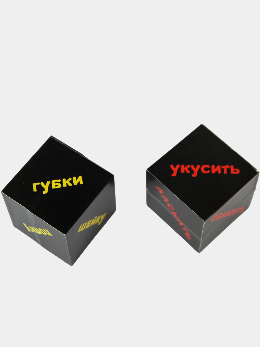 Алый кубики для любовных игр "Места&Части тела", 4 х 4 сантиметра