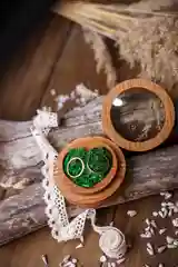 Шкатулка для колец круглая