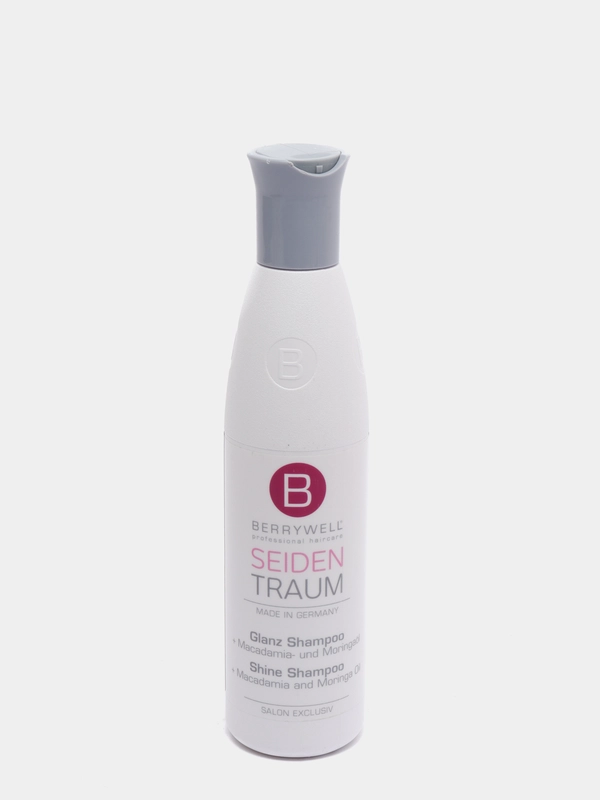 Шампунь для шелковистых блестящих волос с маслом макадамии Berrywell Shine Shampoo 251 мл