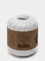 Белый пряжа Fibranatura Raffia 100% Вискоза 40г 90м рафия фибра натура