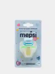 Лайм соска-пустышка латексная анатомическая MEPSI 3+мес 0302