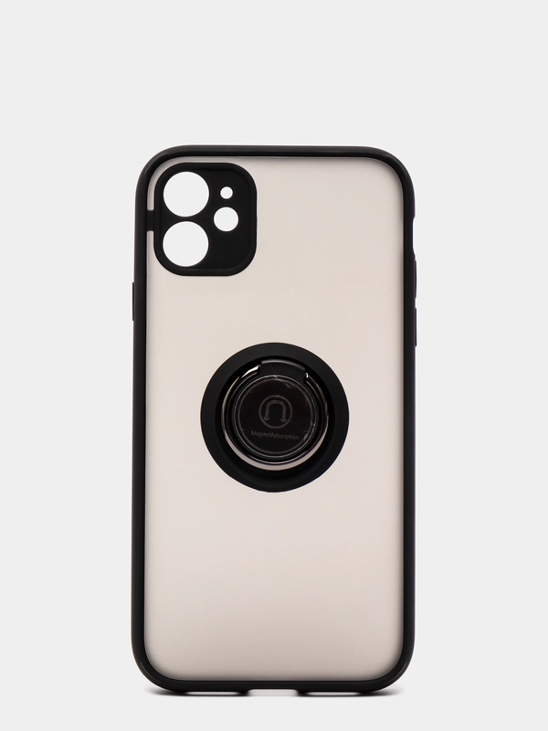 Чехол противоударный iPhone 11 с магнитом и кольцом