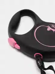 Поводок-рулетка для выгула собак Flexi Black Design трос М, 5м 20кг, розовый