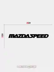 Белый mazda Speed стикер на машину мазда переливающий, наклейка переливается