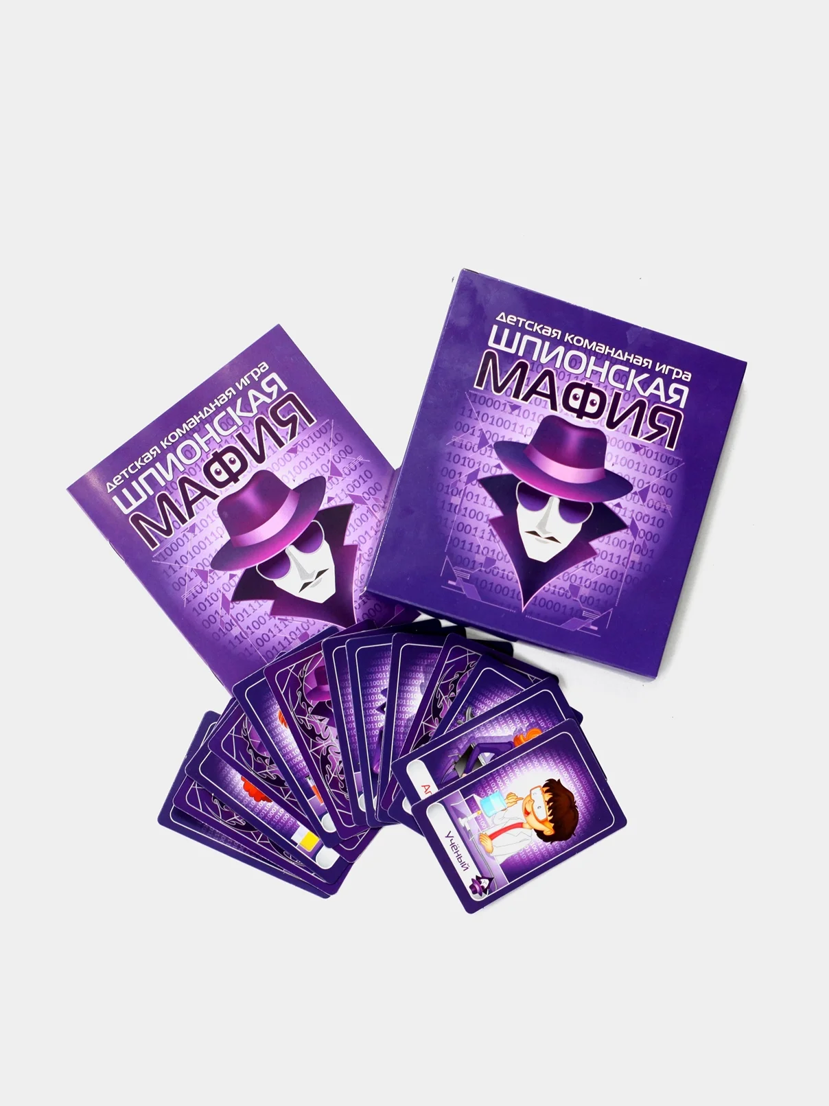 Фиолетовый игра настольная карточная "Мафия", в коробке