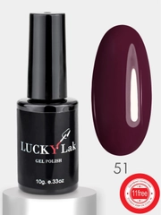 Гель лак для ногтей LuckyLak Edition №051, 10g бордовый для маникюра и педикюра