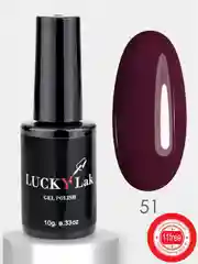 Гель лак для ногтей LuckyLak Edition №051, 10g бордовый для маникюра и педикюра
