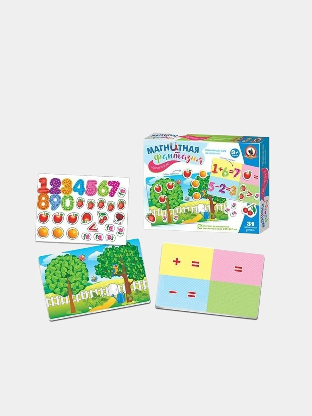 Красный настольная игра "Магнитные истории", "Всякая всячина"