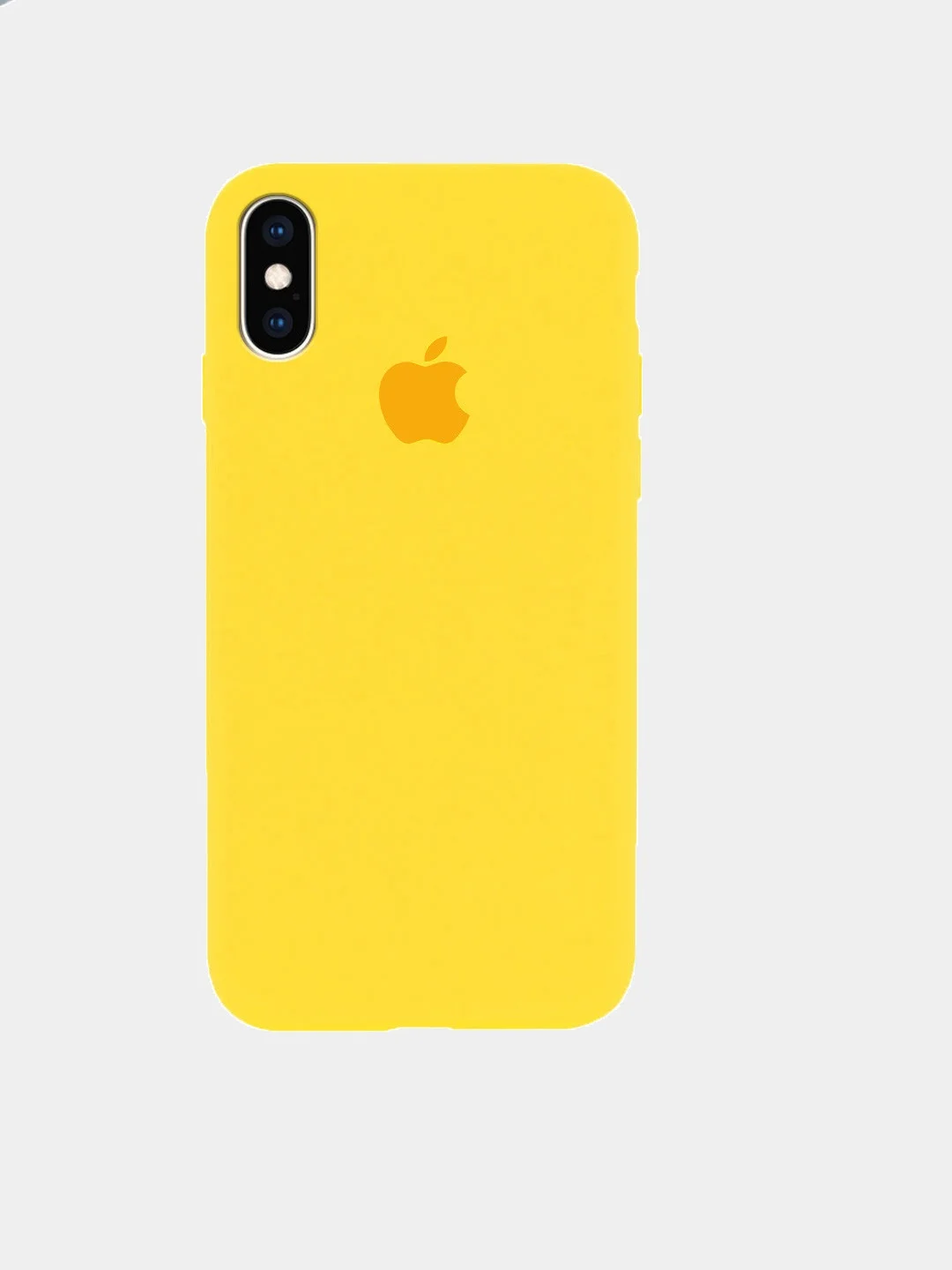 Желтый чехол для iPhone XS max Silicone Case