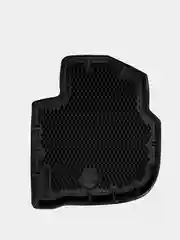 Черный коврики в машину Skoda Rapid (2013-2023), Vw Polo VI LB (2020-) с бортами/EVA-ячейками