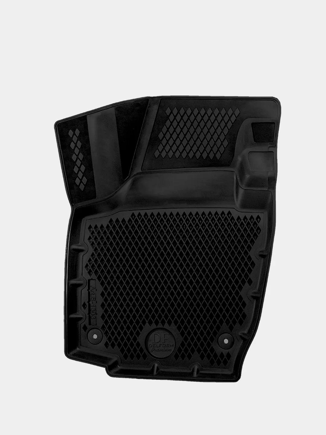 Черный коврики в машину Skoda Rapid (2013-2023), Vw Polo VI LB (2020-) с бортами/EVA-ячейками