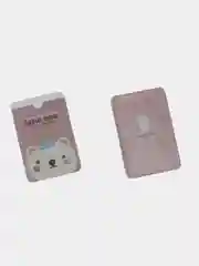 Кораллово-розовый чехол для карт и проездных билетов