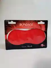 Маска на глаза BDSM BONDAGE, красная