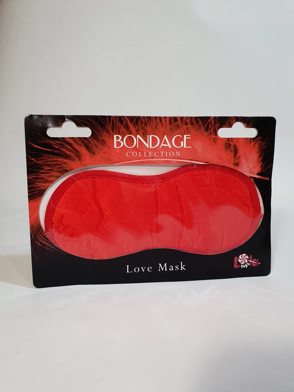 Маска на глаза BDSM BONDAGE, красная