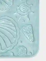 Коврик для ванной DeNASTIA "РАКУШКИ" memory foam 50x70см, голубой