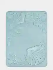 Коврик для ванной DeNASTIA "РАКУШКИ" memory foam 50x70см, голубой