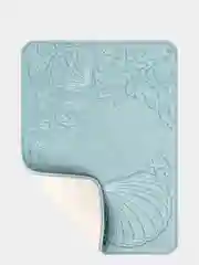 Коврик для ванной DeNASTIA "РАКУШКИ" memory foam 50x70см, голубой
