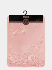 Коврик для ванной DeNASTIA "РАКУШКИ" memory foam 50x70см, розовый