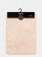 Коврик для ванной DeNASTIA "ТРОПИКИ" memory foam 50x70см, бежевый