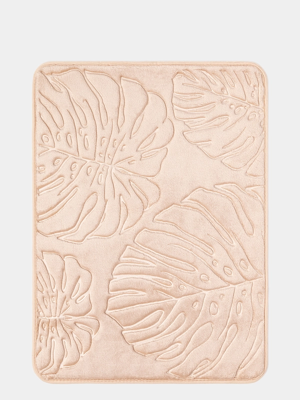 Коврик для ванной DeNASTIA "ТРОПИКИ" memory foam 50x70см, бежевый