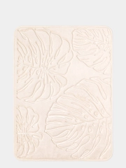 Коврик для ванной DeNASTIA "ТРОПИКИ" memory foam 50x70, молочный