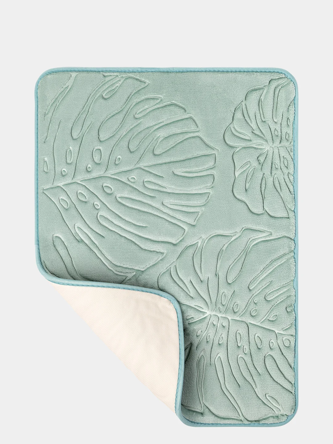 Коврик для ванной DeNASTIA "ТРОПИКИ" memory foam 50x70см, зелёный
