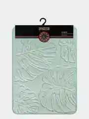 Коврик для ванной DeNASTIA "ТРОПИКИ" memory foam 50x70см, зелёный