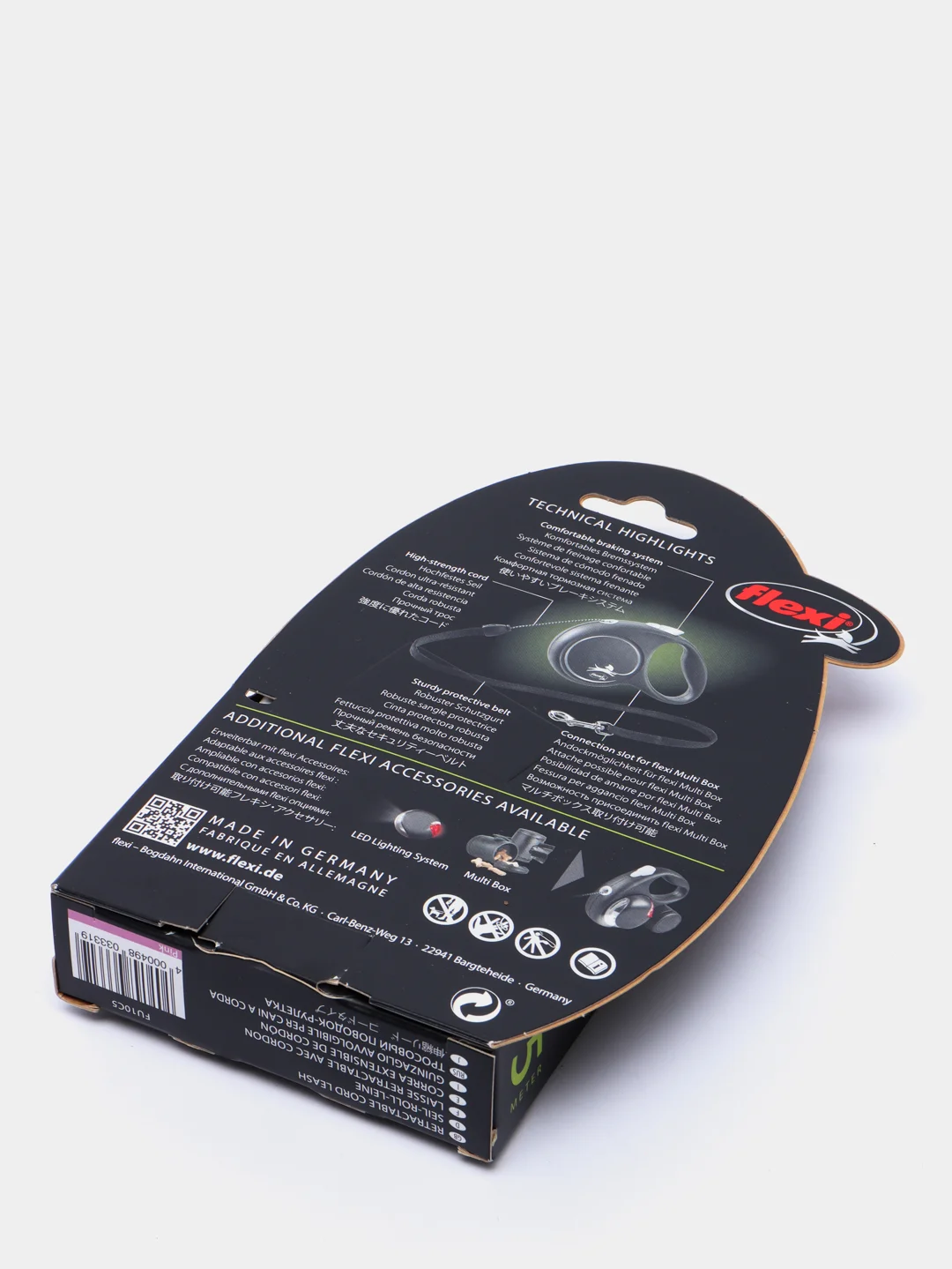 Поводок-рулетка для выгула собак Flexi Black Design трос S, 5м 12 кг, розовый
