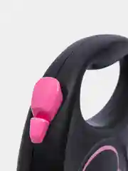 Поводок-рулетка для выгула собак Flexi Black Design трос S, 5м 12 кг, розовый