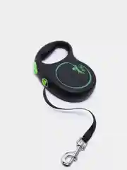 Поводок-рулетка для собак Flexi Black Design лента L, 5м 50кг, зелёный