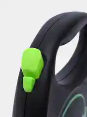 Поводок-рулетка для собак Flexi Black Design лента L, 5м 50кг, зелёный