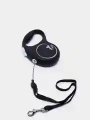 Поводок-рулетка для выгула собак Flexi Black Design трос S, 5м, 12кг, silver