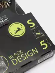 Поводок-рулетка для собак Flexi Black Design лента S, 5м 15кг, серебряный