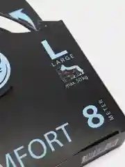 Поводок-рулетка для собак Flexi New Comfort лента L 8м, 50кг, черный