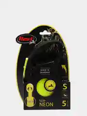 Поводок-рулетка для собак Flexi New Neon лента S 5м, 15кг