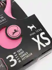 Поводок-рулетка для выгула собак Flexi New Classic лента XS, 3 м, 12 кг, розовый