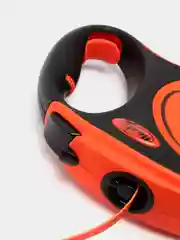 Поводок-рулетка для выгула собак Flexi Xtreme лента L, 5м 65кг, черный/оранжевый