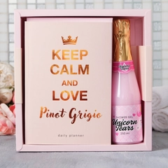 Подарочный набор "Keep calm and love": ежедневник и гель для душа